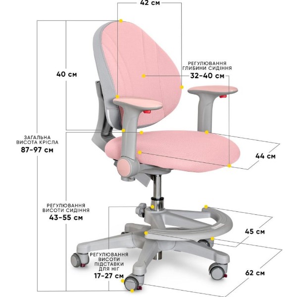 Фото - Кресло детское Evo-kids Mio KP (Y-407 KP)